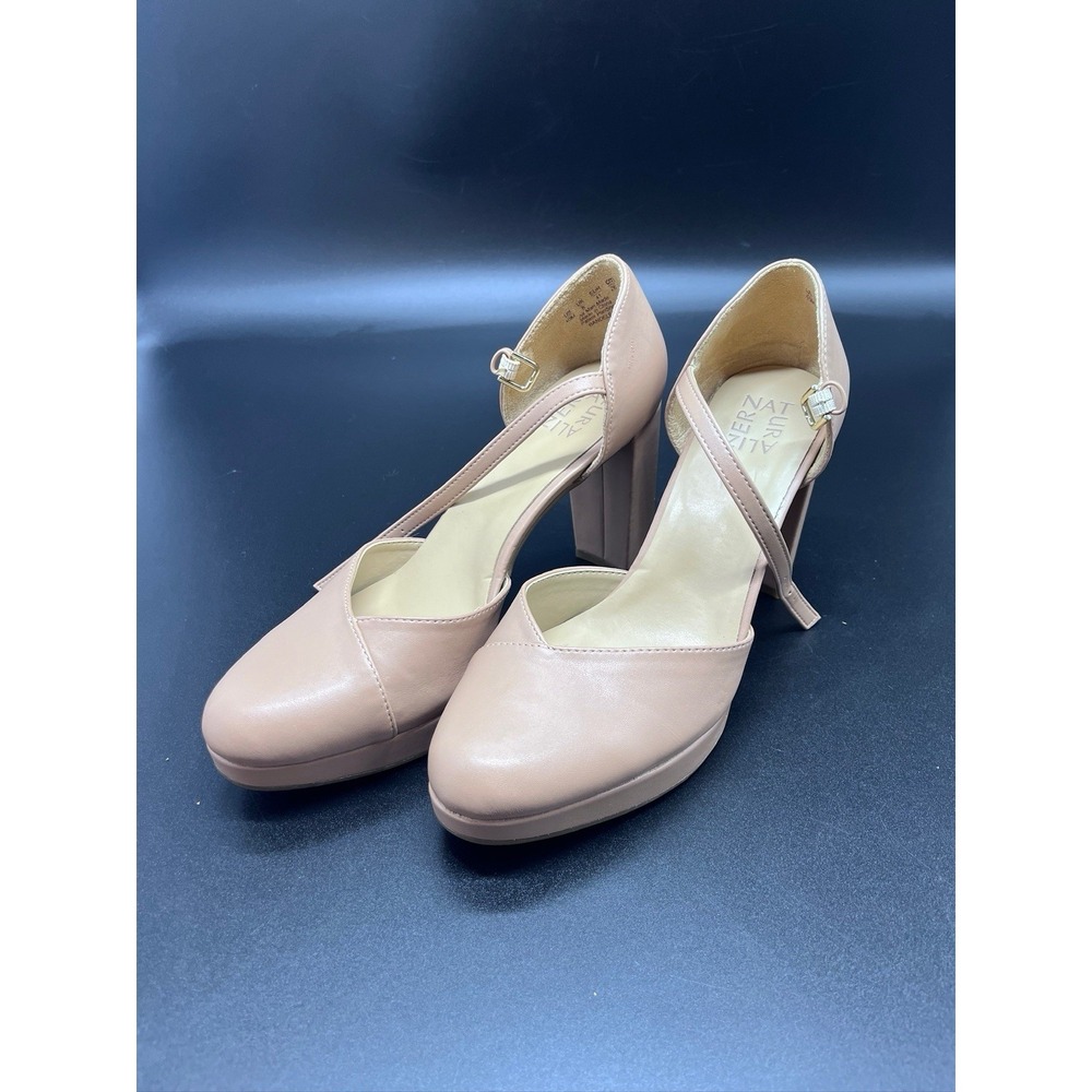Naturalizer Bandele Ankle Strap Mary Jane Platform Pump Closed‎ Toe Tan Size 10M